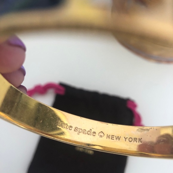 Kate Spade ♠️ Black Bangle - Picture 3 of 4